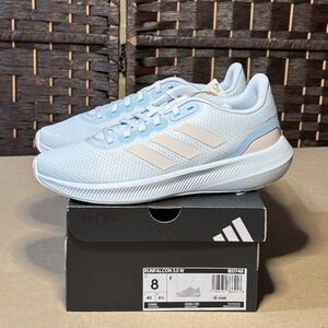 Adidas Women's Run Falcon 3.0 Shoes - Light Blue size 8 (001709)